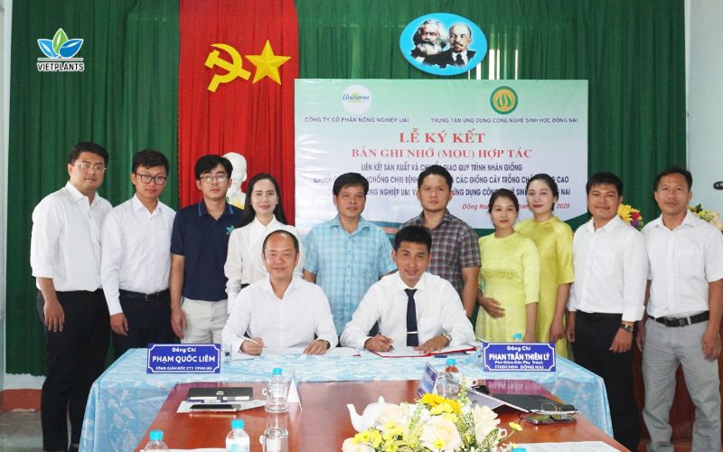 Ký Kết Chuyển Giao Quy Trình Và Liên Kết Sản Xuất Giống UNI 126 Giữa Unifarm Và Trung Tâm CNSH Đồng Nai Lễ ký kết và chuyển giao giống UNI 126